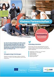 Titelbild Infoblatt "Perspektivwechsel in der Berufsbildung durch europäische Partner" . Bild verlinkt auf die Webseite der NA BIBB.